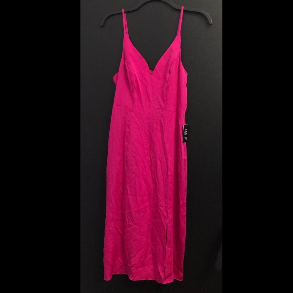EXPRESS 🔥 Candy Pink Slip Dress with Spaghetti Straps